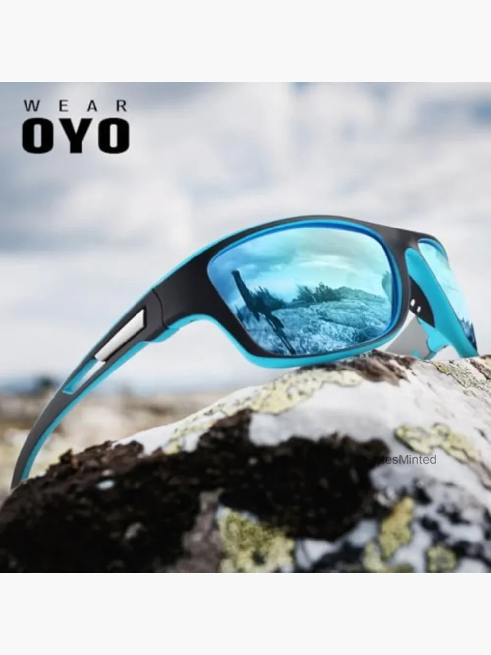 Polarized Sports Sunglasses UV400 Protection Rectangular Driving Fishing